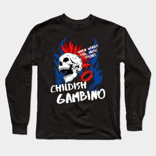 childish gambino ll music speaks Long Sleeve T-Shirt